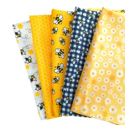 5 - Piece Precut Printed Fabric Set for Patchwork and DIY Crafts (5PC)