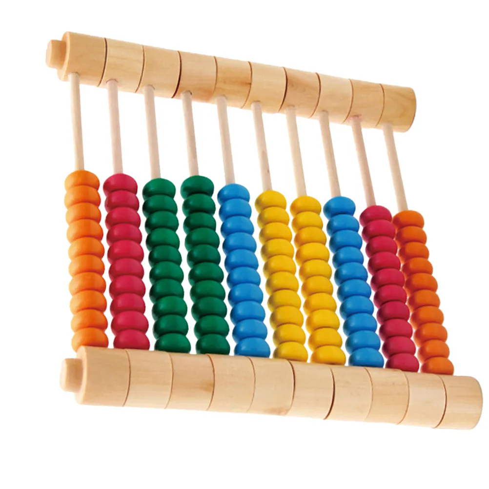 1Pcs 나무 분리형 산술 주판 계산 도구 어린이 학생 학습을위한 조기 교육 용품