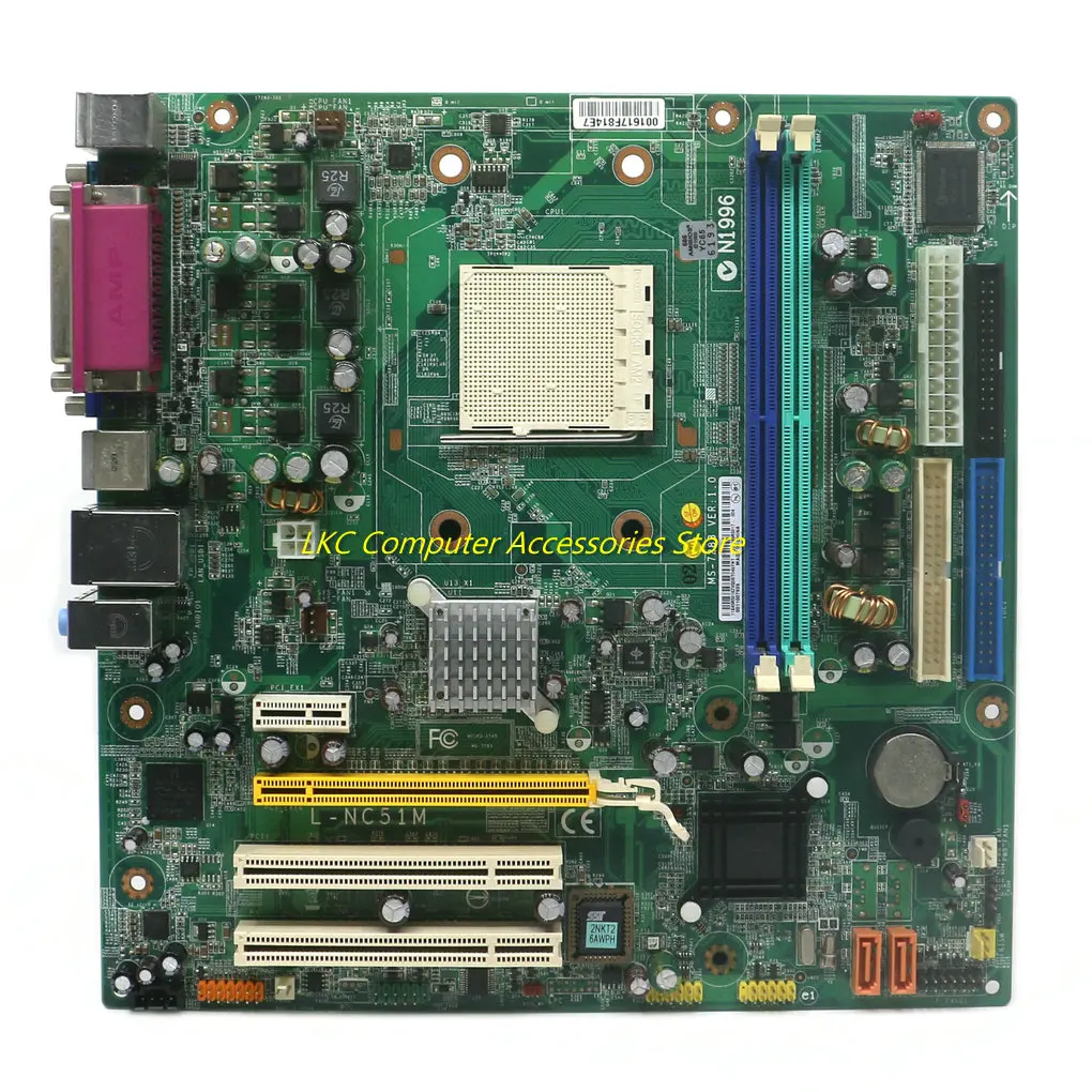para Lenovo Thinkcentre A60 Desktop Motherboard L-nc51m 45r5317 Ms7283 Ver:1.0 Am2 Ddr2 Mainboard 100 Testado