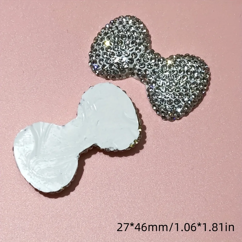 Glitter Luxury Butterfly Rhinestone Gems Ornament Set - Handcrafted DIY Phone Case Charms