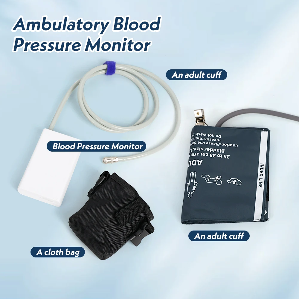Contec 24 Hours Rechargeable Ambulatory Blood Pressure Monitor ABPM60 ,Free PC Software