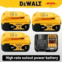 Kit batterie et chargeur DeWalt 20V MAX 5Ah d'origine, DCB205 pour perceuse sans fil, visseuse à chocs et lampe de travail DeWalt 20V 1