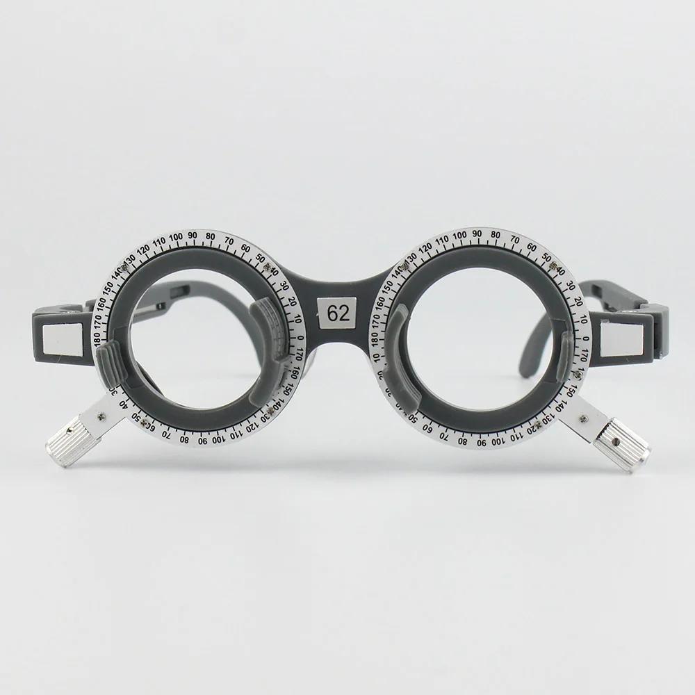 New Design TF-X Plastic Optical Trial Frame Set Ophthalmic Trial Lens Frame 52-70mm Optional Fixed PD Grey Color 1pc