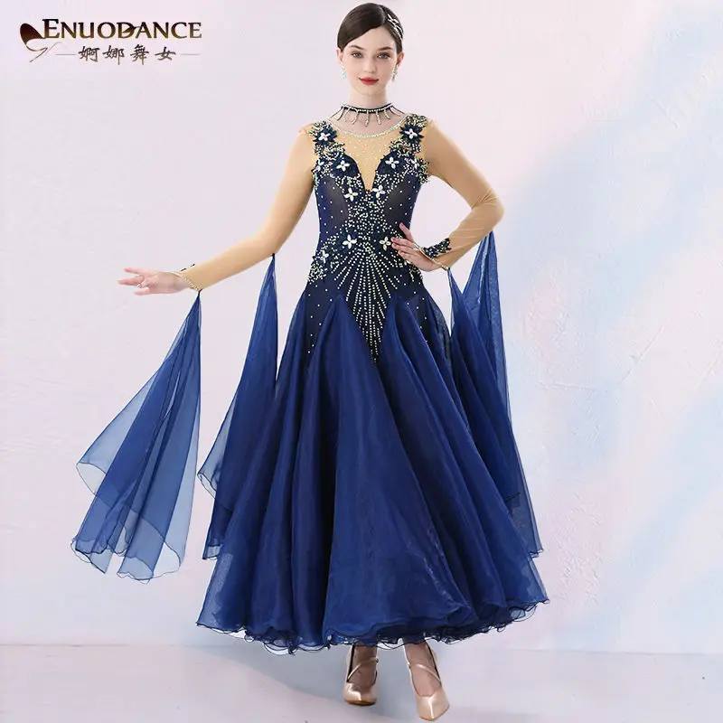 Elegant Dancer Modern Dance Dress New Ballroom Dance Clothes Latin Performance Costume Waltz Skirt