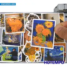 

50pcs Oil Painting Art Graffiti Van Gogh Artist Draw Decal Sticker for Scrapbook Phone Laptop Skateboard Motorcycle Car Stickers
