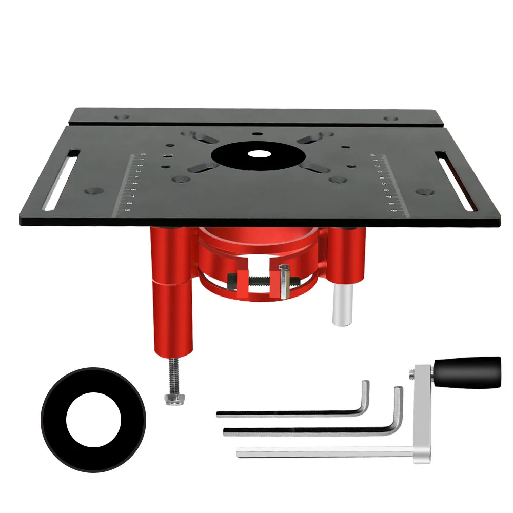 

Precision Router Lift for 65mm Diameter Motors Router Lift Table Base and Aluminum Router Table Insert Plate Workbenches Tools