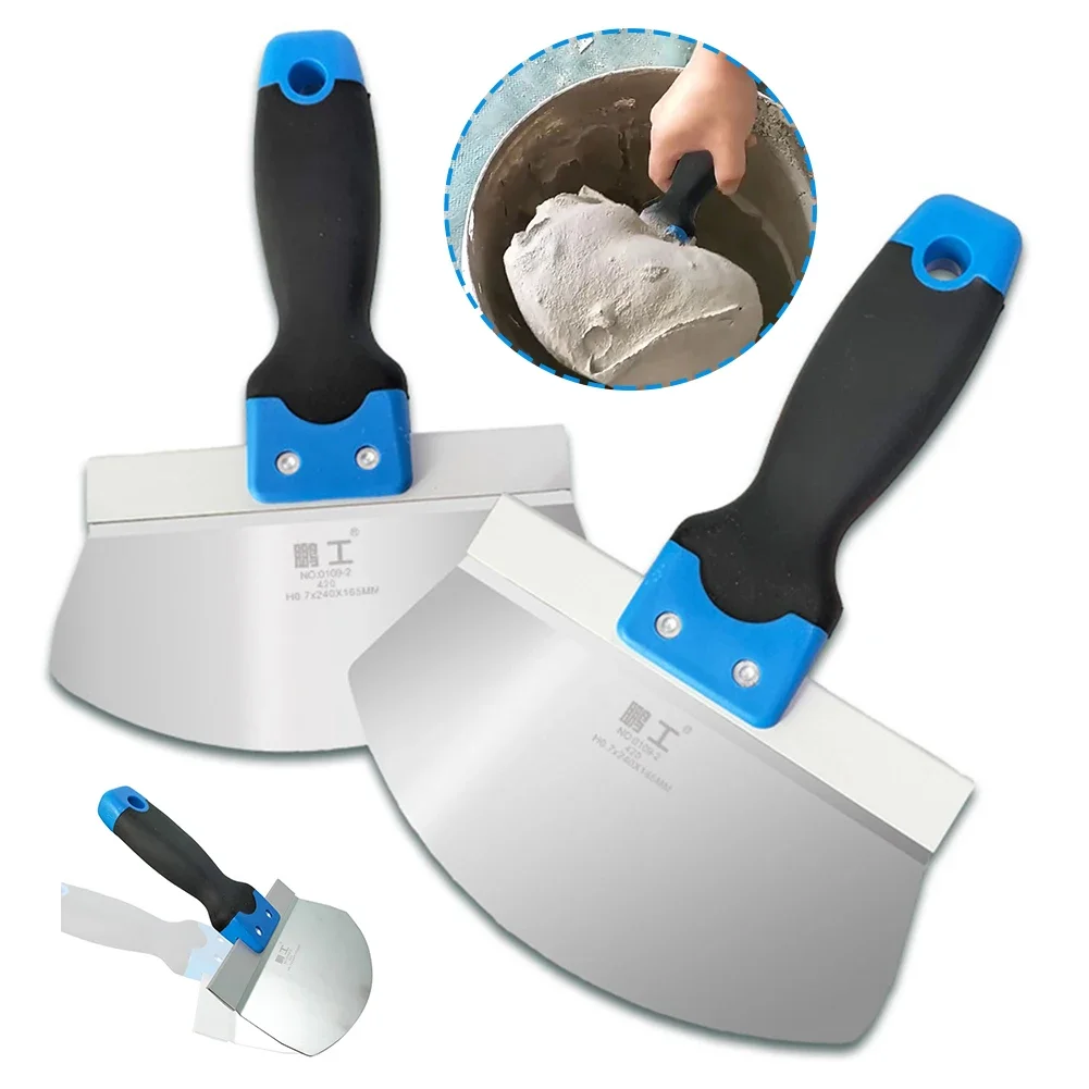 Paint Scraper Putty Knife Wall Spatula Stainless Steel Construction Tool Paint Scraper Wallpaper Paint Filling Spatula Painters 2