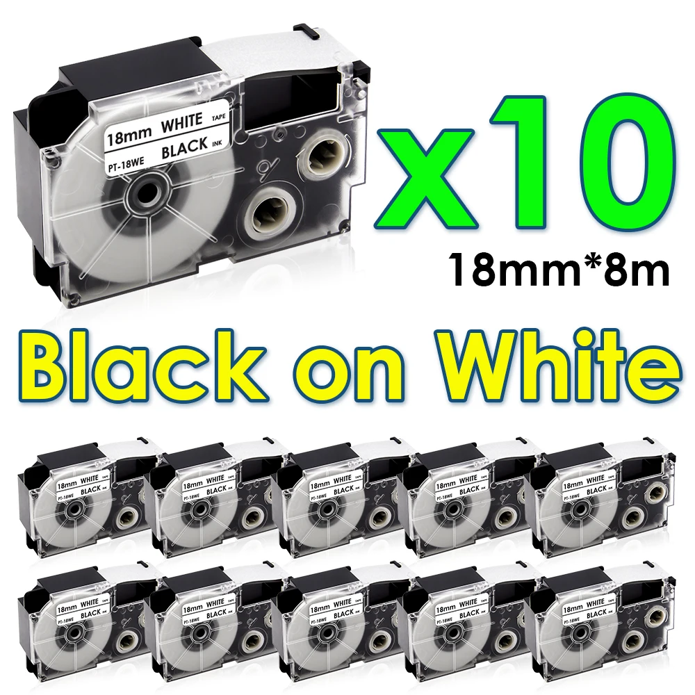

10PK XR - 18WE ярлык, совместимый с CaseoKL - 130 KL - 120 KL - 780 820 метки