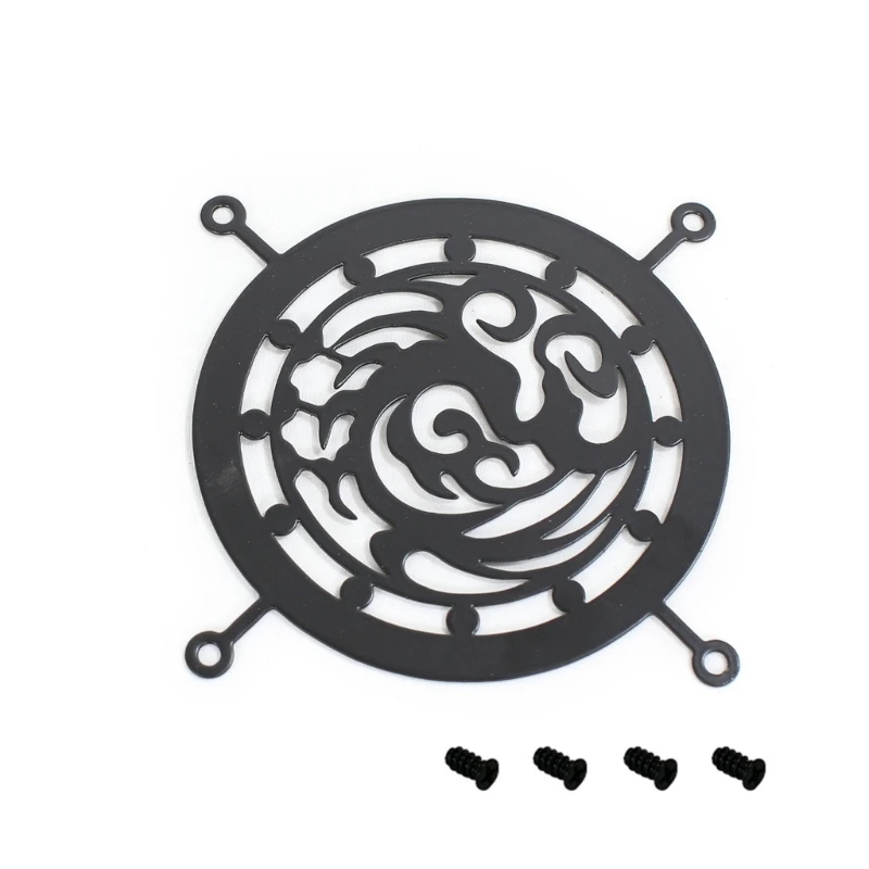 

Sturdy Metal Fan Grill PC Components Safe Computer Cooling Fan Mount Finger Guard Support Bracket Dropship