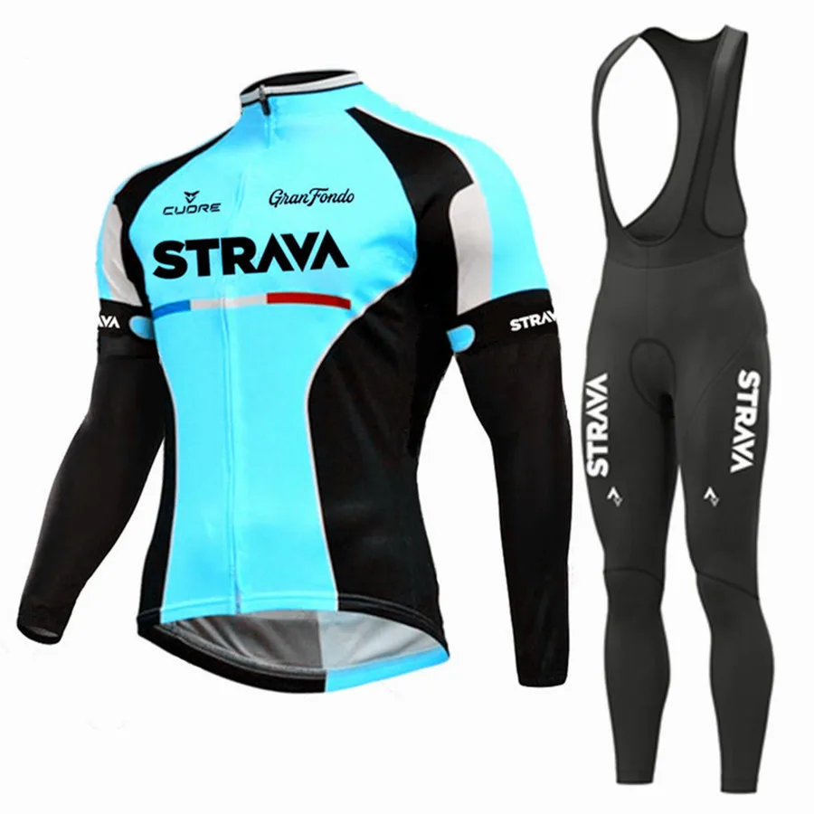 Strava 2023 pro conjunto camisa de ciclismo manga longa respirável mtb bicicleta roupas wear ciclismo ropa maillot 2