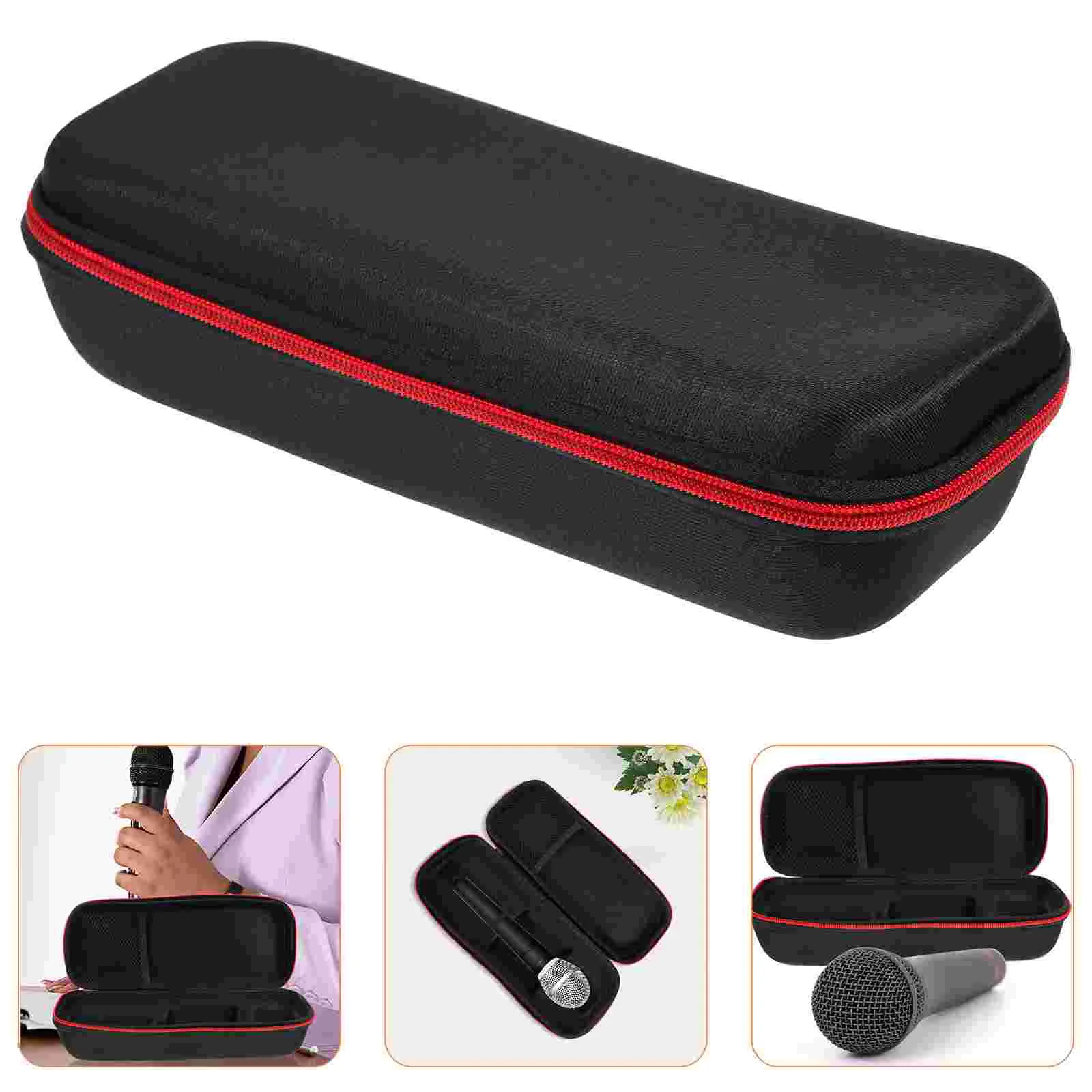 

Handheld Microphone Zipper Pouch Wireless Microphone Case Mic Carrying Case Microphone Packaging Box Zipper Storage Bag