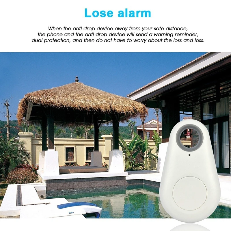 Portable Mini Pet GPS Locator Tracker Pet Dog Cat Anti-Lost Device Bluetooth Locator Car Kids Wallet Keychain Tracker
