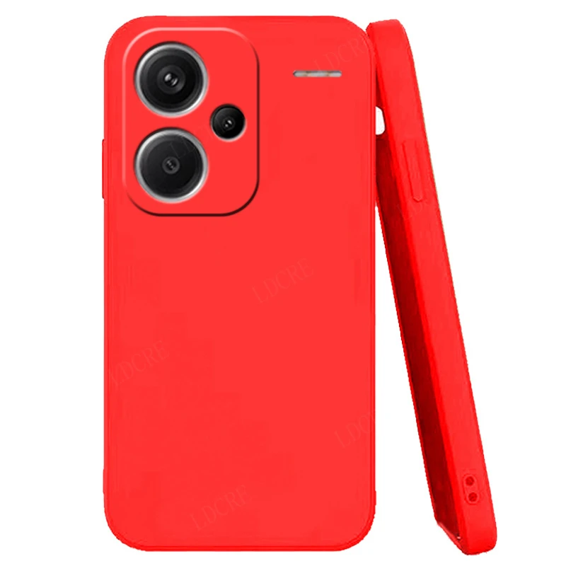 Compatible con Redmi Note 13 Pro Funda de silicona líquida verde oscuro,  suave al tacto Xiaomi Redmi Note 13 Pro 0.18 oz Funda de silicona a prueba  de