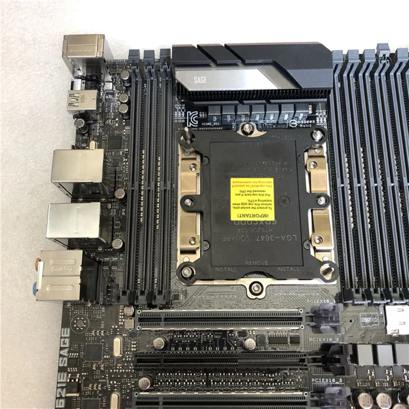 오리지널 워크스테이션 마더보드 WS C621E SAGE C621 12 x DIMM DDR4 1536GB 100% 출하 전 테스트 완료