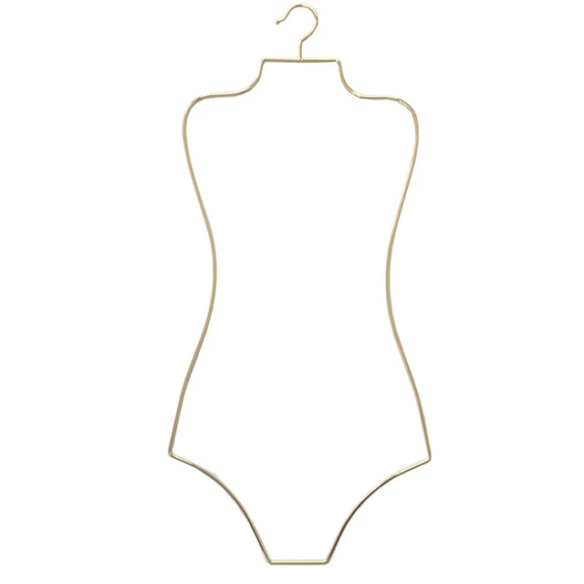 Swimsuit Display Hanger Metal Wire Body Shape Swimsuit Hanger Unisex Clothes Bikini Hanger For