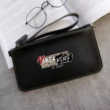  Zipper Wallets Women's Long Purses Handbags Coin Purse Cards Holder PU Leather Billfold Wallet Fashion Leopard Pattern 