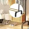 1 Set Iron Clothes Drying Rack Non-Slip Freestanding Drying Rack Long Lifespan Heavy-Duty Garment Storage Rack for Household 5