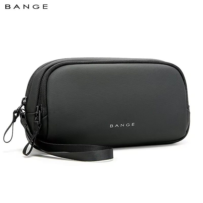 BANGE YKK-organizador de viaje con doble cremallera para hombre, bolsa de viaje portátil para hombre, bolso de mano Oxford, bolsas de almacenamiento de cables de datos para productos digitales