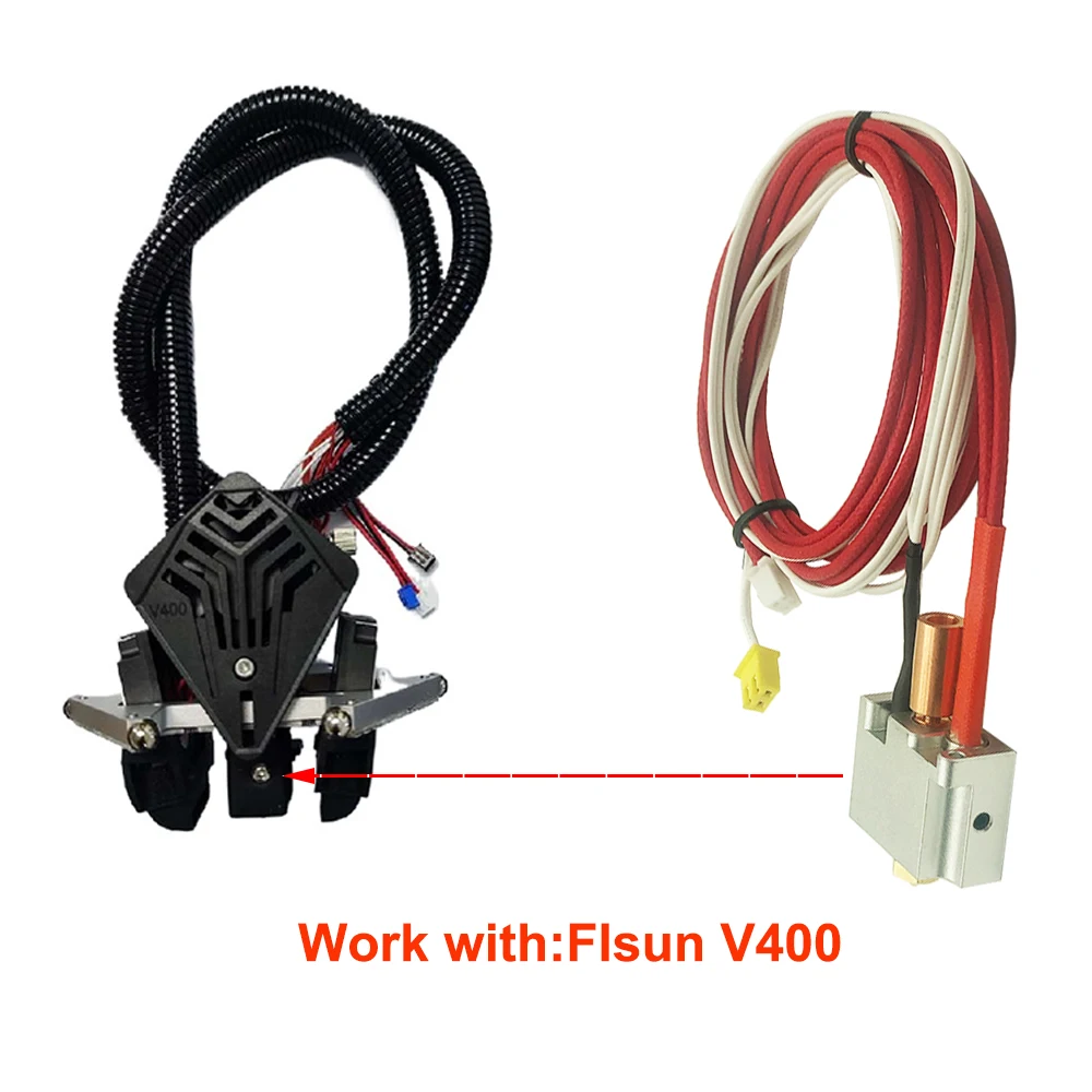 Hzdadeve Ntc 100k Termistor Haste de Aquecimento Flsun Impressão Cabeça Kit para Flsun q5 Qq-s sr Peças da Impressora V400 - Imagem 6
