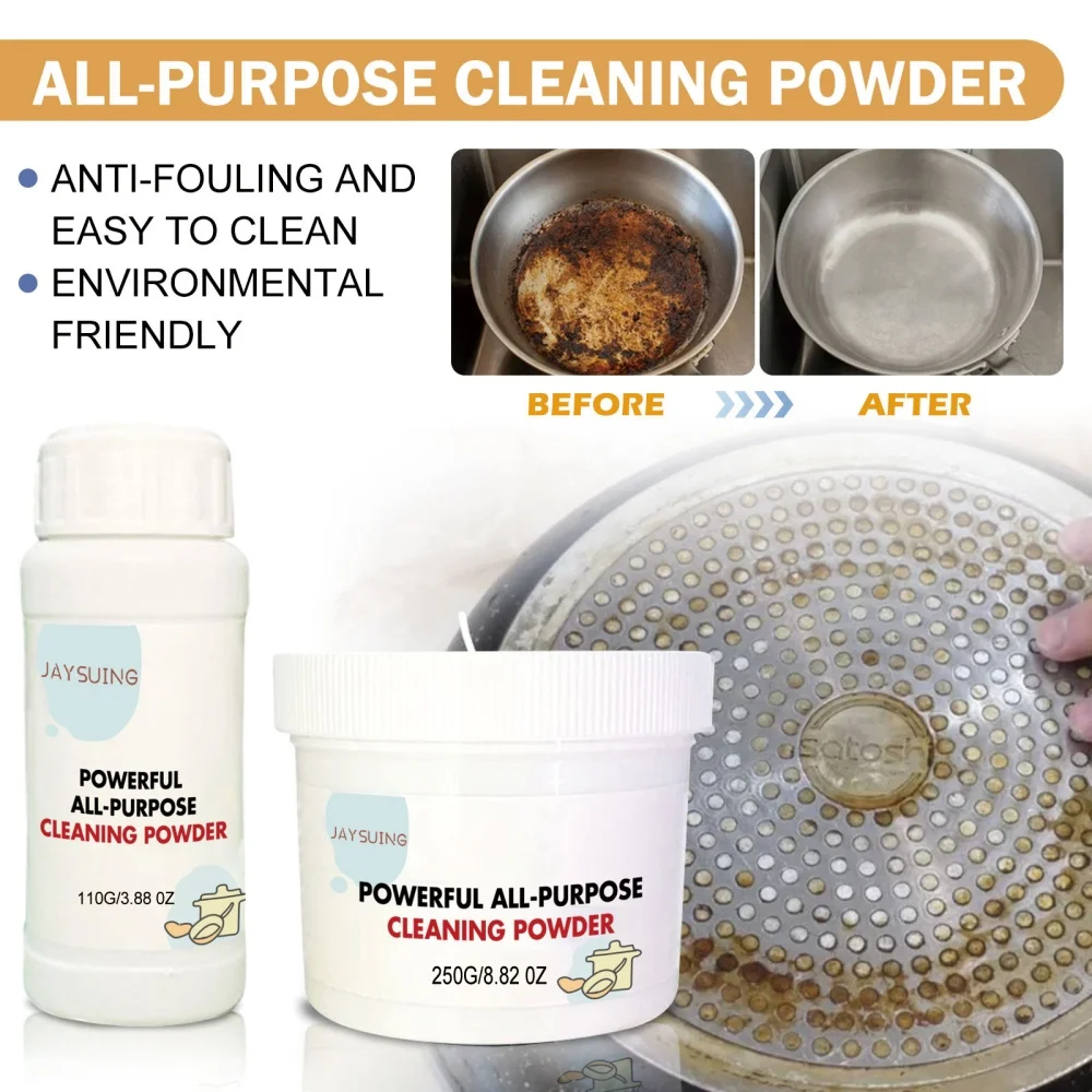 

Powerful Kitchen Cleaner One Second Cleaning Effectively Remove Kitchen Stains Sports Shoe Whitening Powder All-Purpose Cleaning