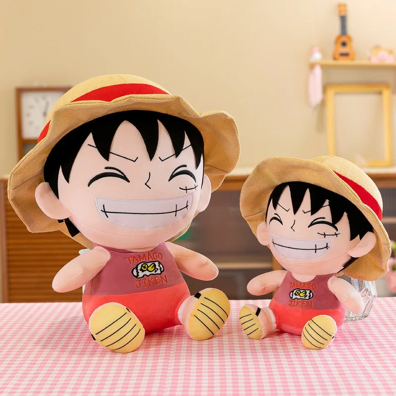 70cm Bandai Plush Toy Anime Integrated Plush Toy Cartoon Cute Straw Hat Luffy Soft Cloth Doll Pillow Boy And Girl Gift plush toys