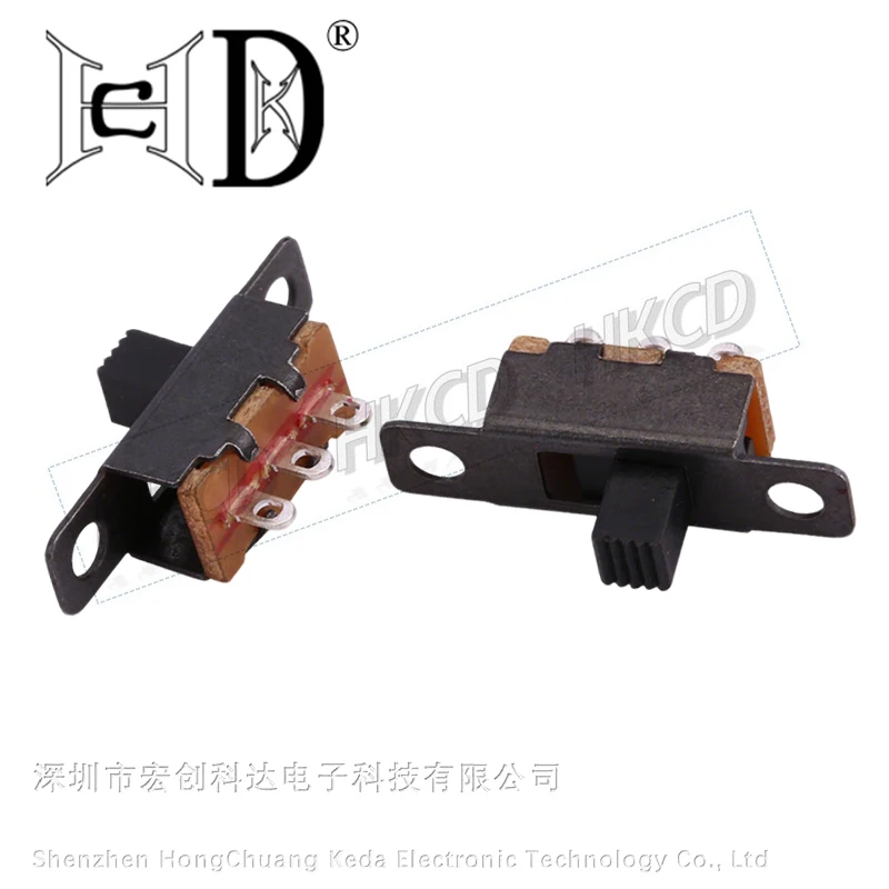 10/20Pcs SS12F15 50V 0.5 A 토글 스위치 3 핀 1P2T SPDT 슬라이드 스위치 DIY 전자 장난감 프로젝트 핸들 높이 3-6mm