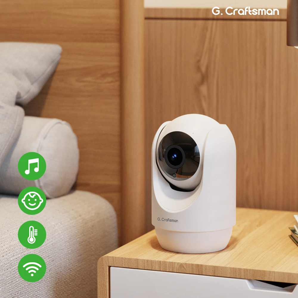 Baby Monitor Craftsman Y1 WiFi 2.4G + 5.8G Wireless Two-Way Audio Crying Detection Auto Tracking for Home Security,baby monitor