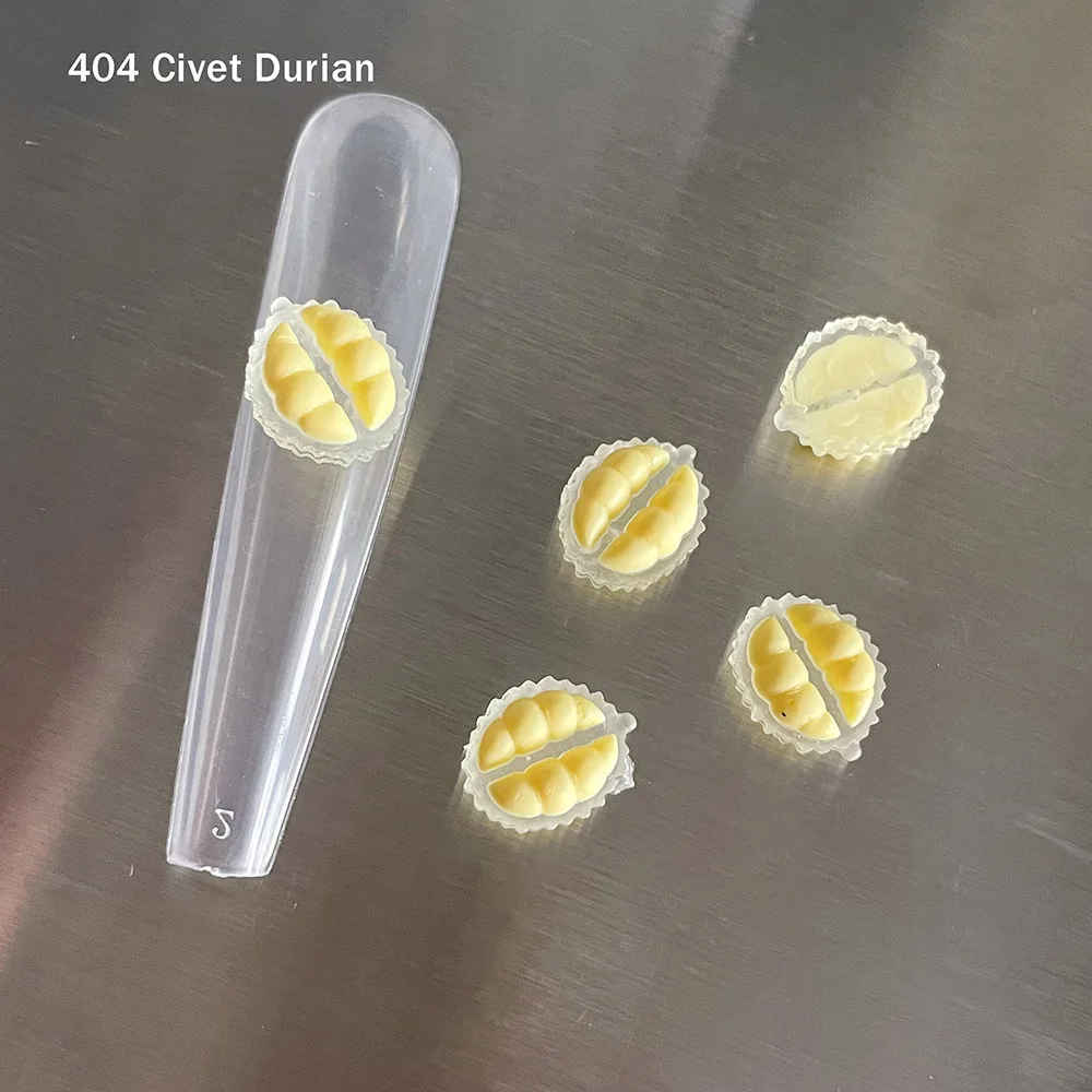 -Civet Durian-Design Speciale Decorazione Di Frutta Tropicale Durian Luminoso Flatback Ornamenti In Resina Nailfit Accessori Artistici Fai Da Te 404