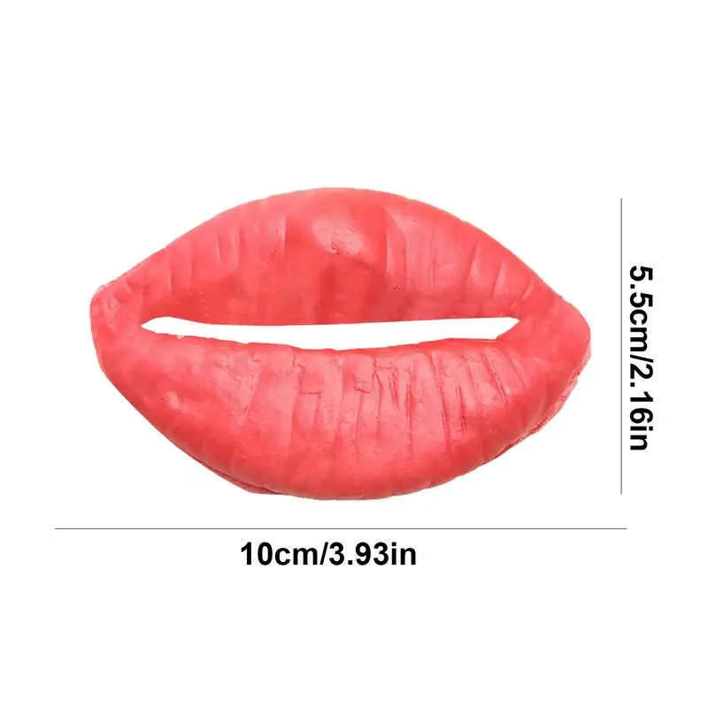 2 Stuks Halloween Worst Mond Grappige Rode Lippen Props Party Cosplay Kostuum Accessoires Voor Vrouwen Mannen Maskerade Decoratie