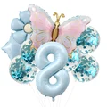 Blue number set 8