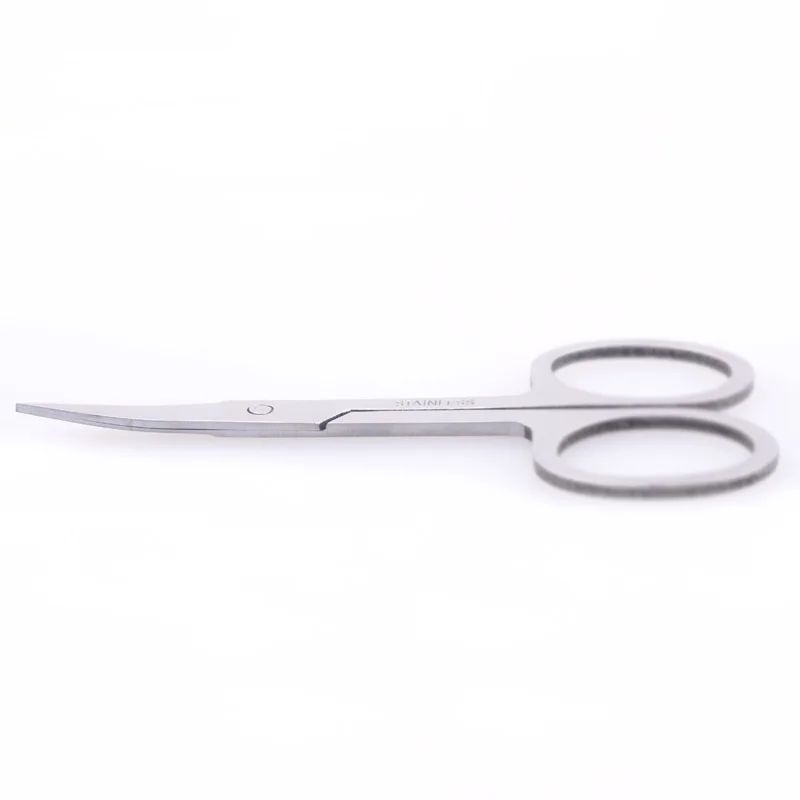 Professional Eyebrow Scissor Makeup Manicure Scissors Nails Cuticle Scissors Curved Pedicure Dead Skin Remover Makeup Tool