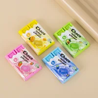 1 Piece Lytwtw's Cute Kawaii Candy Color Rubber Fun Creative Chocolate Eraser Novelty Stationery Office School Supplies 1