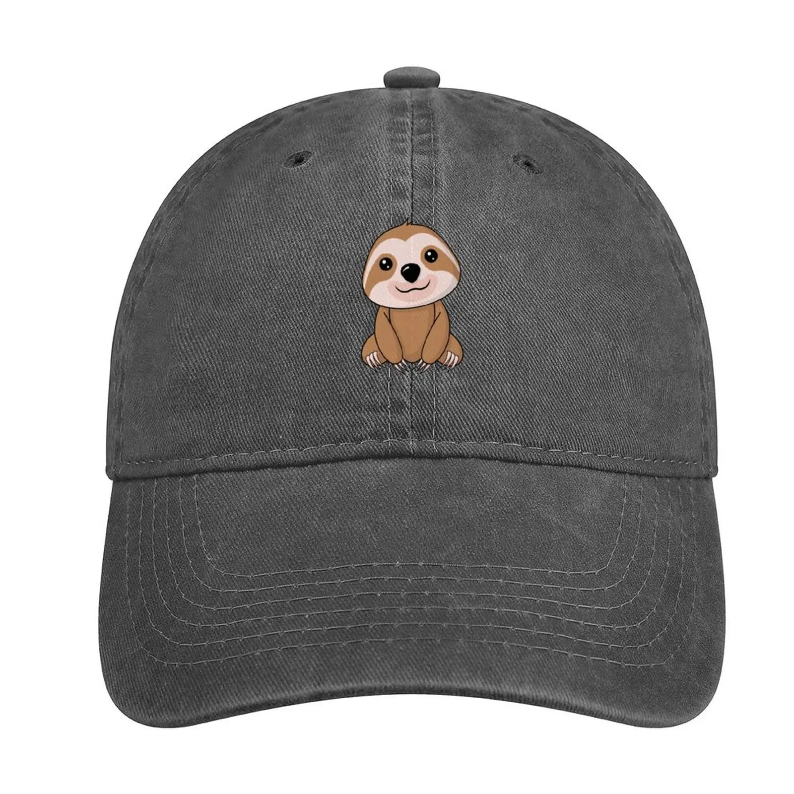 

Cute Sloth Cowboy Hat Golf Hat Luxury Brand Visor Mens Caps Women'S