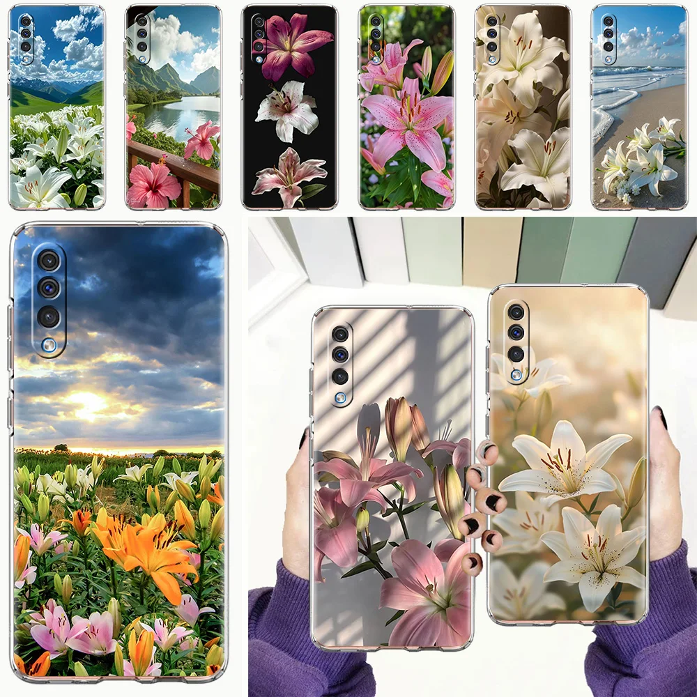 Lily Flower Print Phone Case Cover – Realistic Design