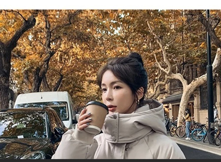 2023 Down Coats New Long-style Cotton Dress Korean Version Large Size Korean Fashion Jackets Winter Heat Parka Feminina