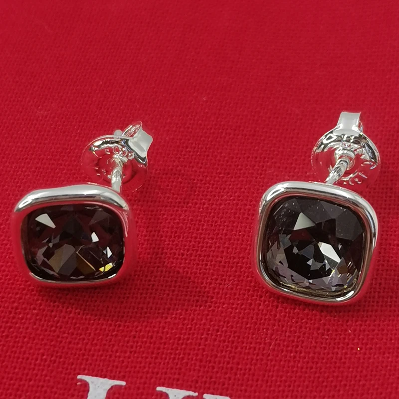Pendientes De Plata 925 Con Piedra Preciosa Auténtica – Cuentas De 6 Mm, Cierre De Presión, Regalo Elegante