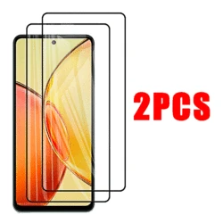 6 - in - 1 Tempered Glass Screen and Camera Protector Set for vivo Y35 5G (2pcs black)