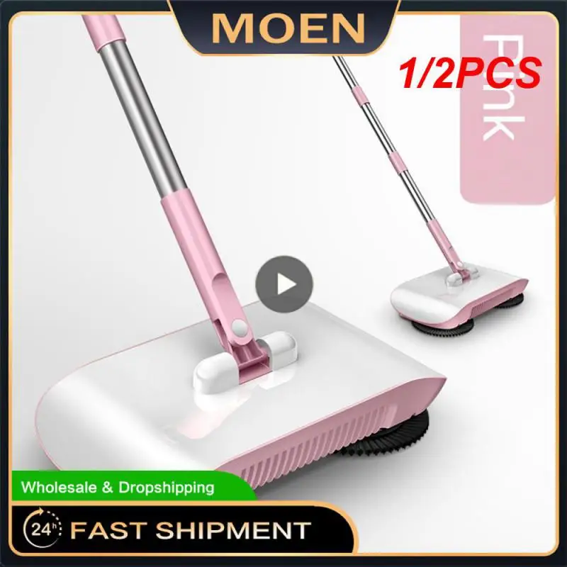 

1/2PCS Combination of broom and mop Hand push type scoop Household broom and dustpan set Floor broom home cleaning Tools