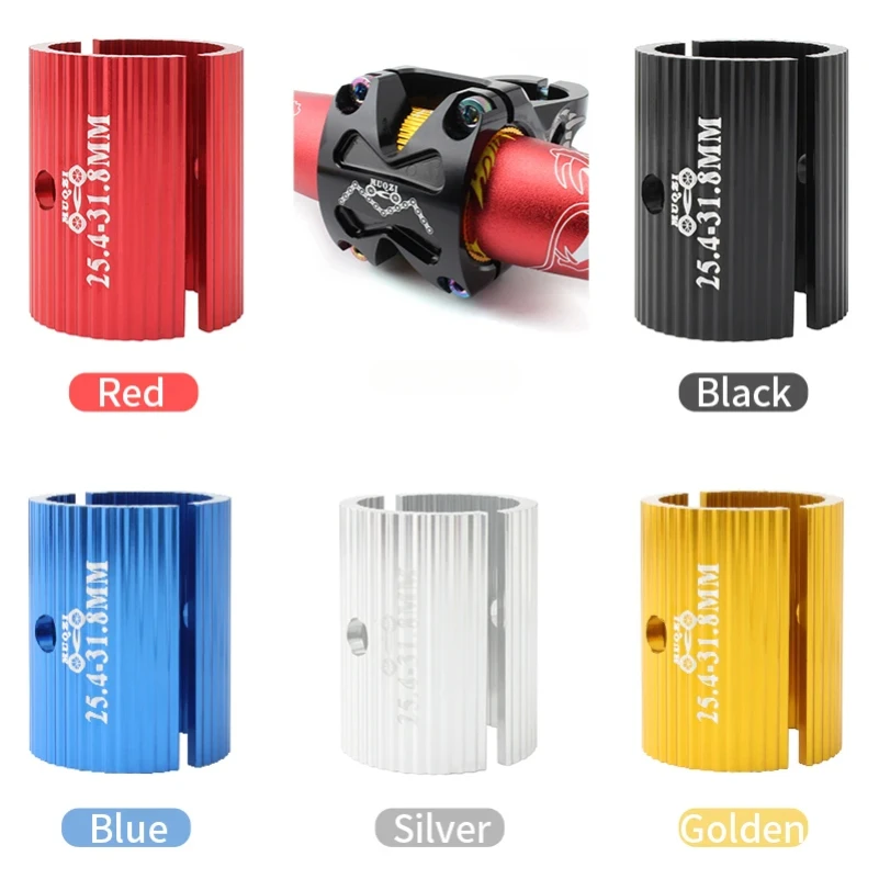 Bike Handlebar Adapter 1Pair 25.4mm To 31.8mm 31.8mm To 35mm Aperture Adjust MTB Road Bicycle Bar Stem Reducer