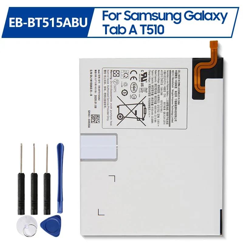 

Replacement Battery EB-BT515ABU For Samsung GALAXY Tab A T510 100% New Rechargeable Battery 6150mAh