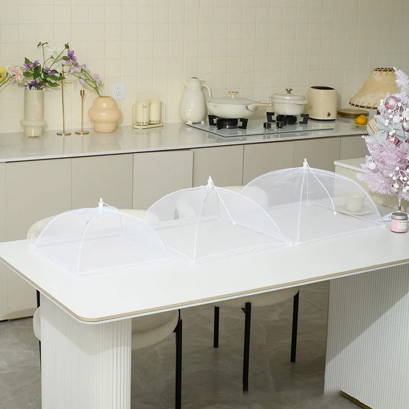 Kitchen Vegetable Cover Reusable And Collapsible Food Net Reusable And Collapsible Mesh Food Cover Large Tall Mesh Cove