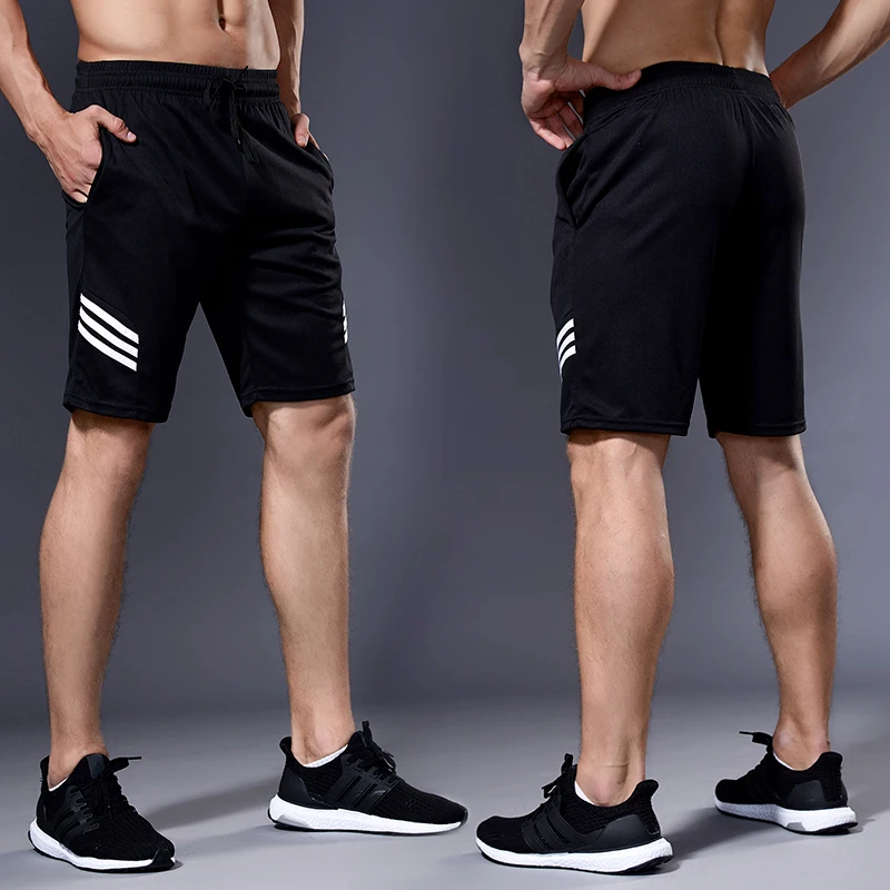 Pantalones cortos de deporte para hombre, secado rápido, bermudas deportivas  para gimnasio, entrenamiento y correr, múltiples bolsillos - AliExpress