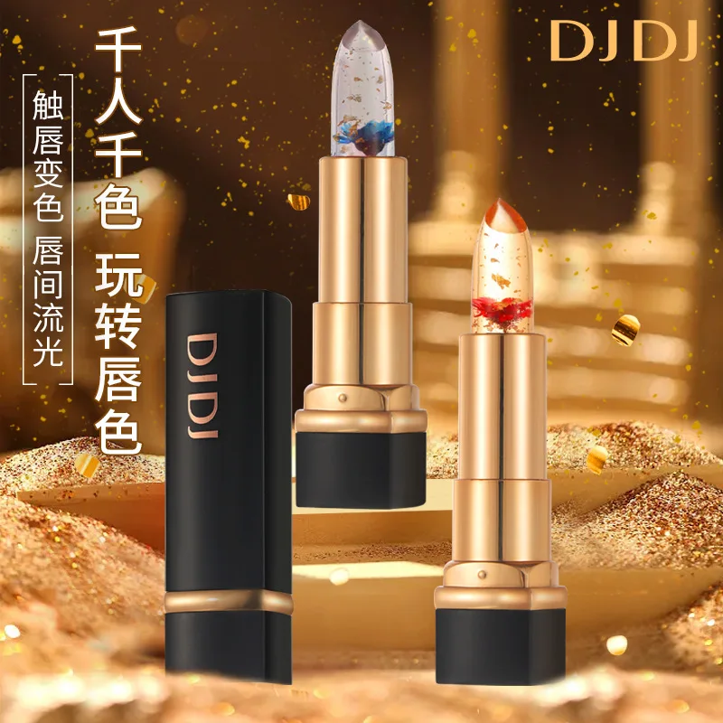 

DJDJ Blossoming Jelly Color Changing Lipstick Moisturizing Long-lasting Flower Lip Balm Enhancing Skin Tone Natural Nude Lip
