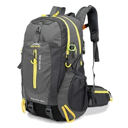 Water Resistant 40L Travel & Adventure Backpack - Versatile Daypack for Hiking, Camping, and Trekking (GRAY COLOR)