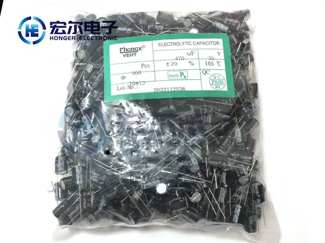 20PCS 35V470UF 10 * 13mm 470UF 35V 10* 13 aluminum electrolytic capacitors