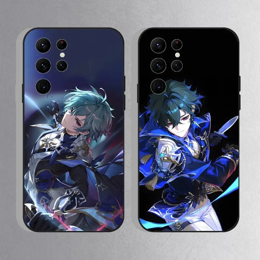 L-Lohen G-Genshin Impact Black Shell Phone Case