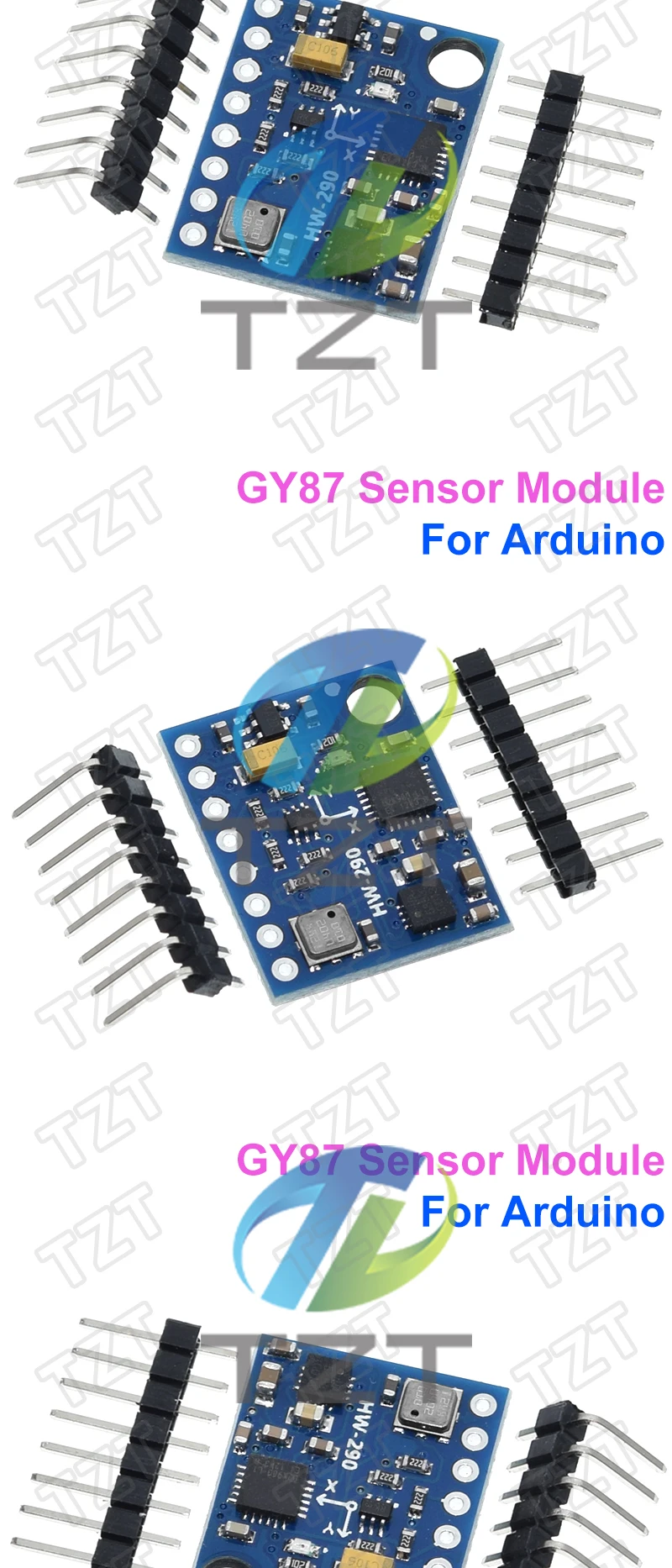 TZT GY-87 Modul HMC5883L BMP180 GY87 Sensormodul GY87 für Arduino – Detail 3