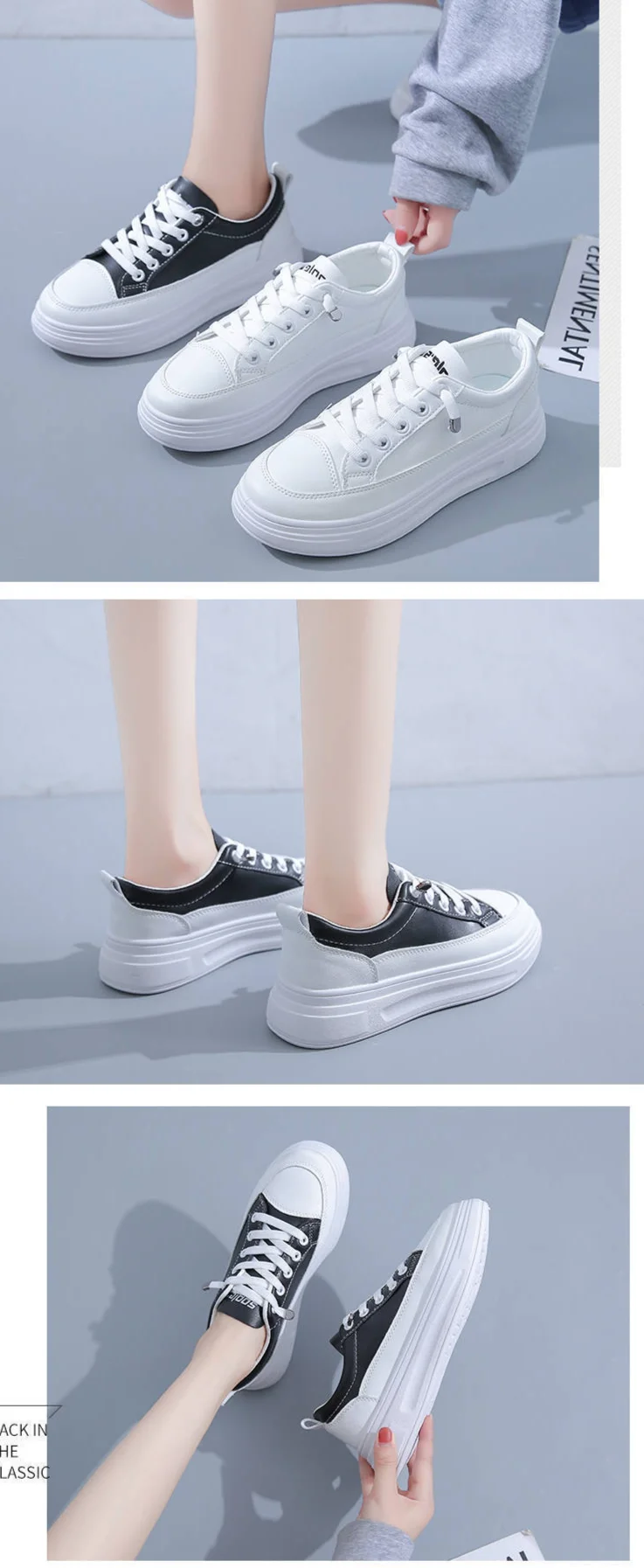 Scarpe da tennis da donna Scarpe da ginnastica Scarpe da ginnastica Suola in gomma Sintetico Calzature versatili facili da pulire_voghion.com