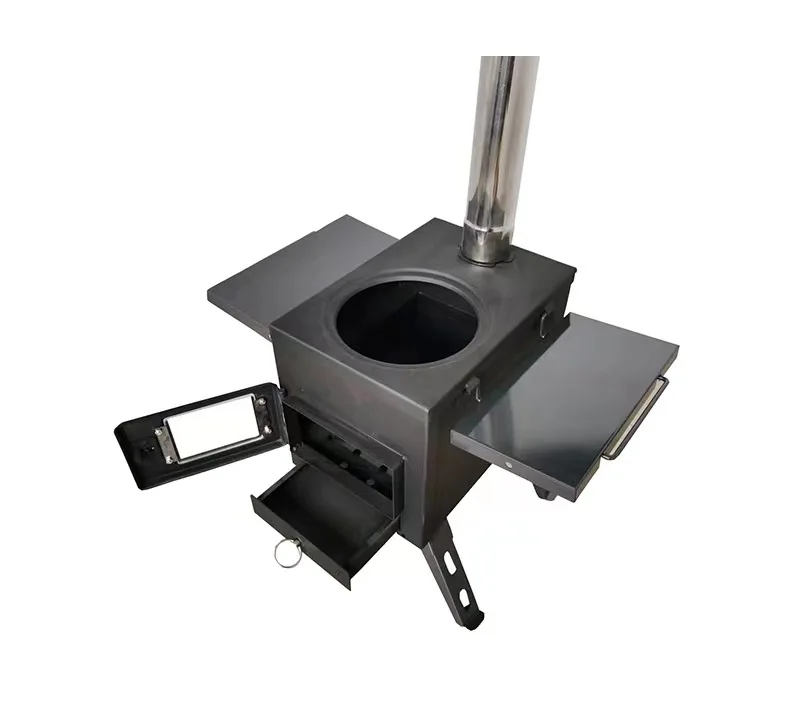 Description Picture 2 of itemOutdoor Portable Folding Multipurpose Home Heating Stove Camping Tent Wood cookware Stove