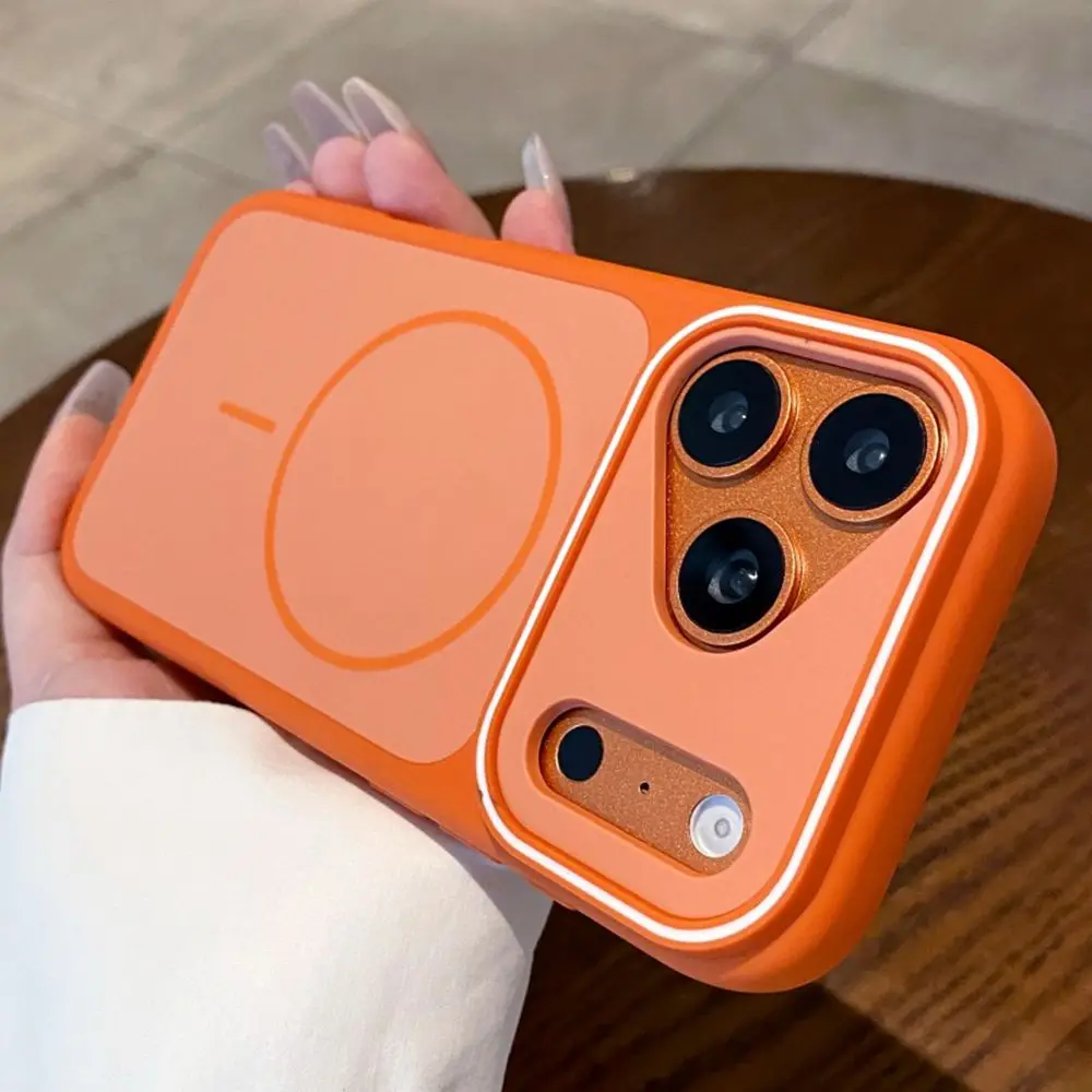 Matte Double Color Contrast Magnetic Frosted Shockproof Case